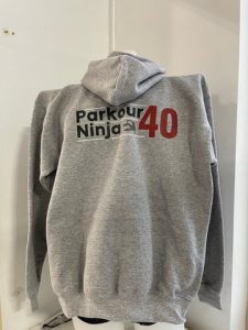 Parkour Ninja 40 Hoodie - Grey